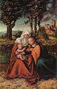 Lucas Cranach Hl. Anna Selbdritt oil